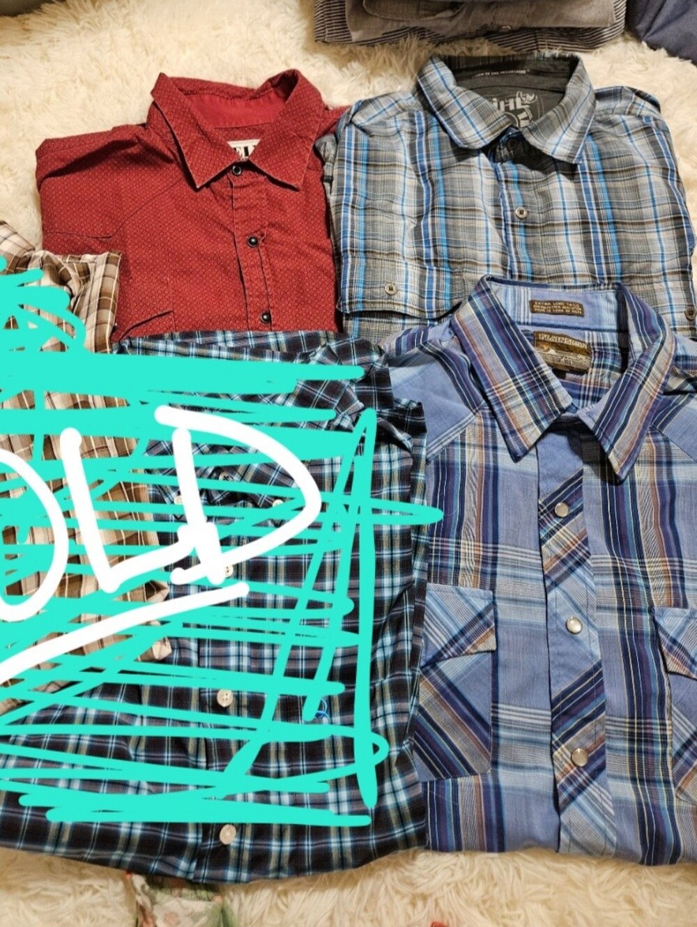 Men's Multi-Color Plaid and Solid Shirts